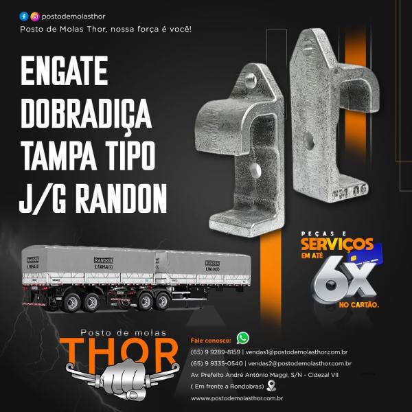 Engate, Dobradiça, Tampa tipo J/G RANDON